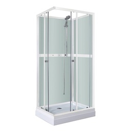 [671610] Suihkukaappi Jasmine- 90 x 70 x 195 cm L